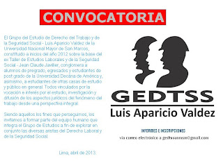 CONVOCATORIA 2013