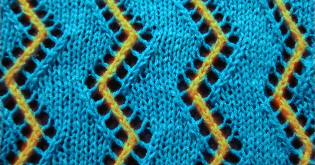 Lace Knitting Pattern 4: Zig Zag - Knitting Unlimited