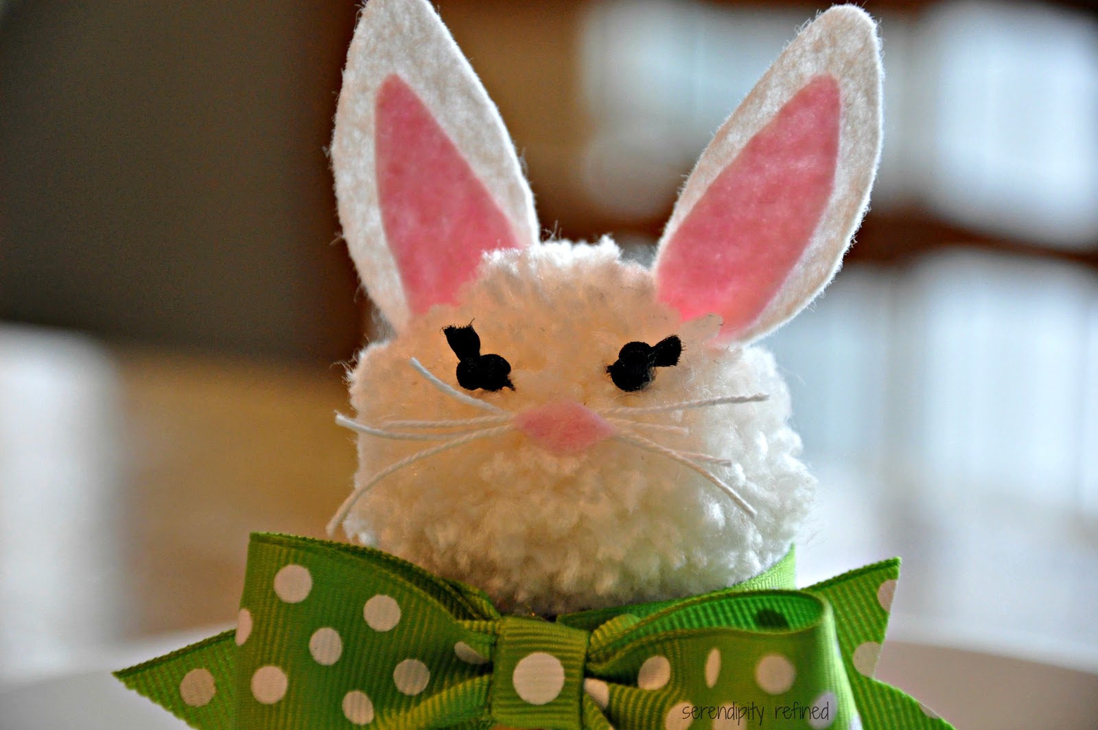 Serendipity Refined Blog Upcycled Baby Food Jar Easter Bunny Candy Holder