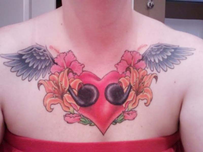 Complete Chest Tattoo For Women