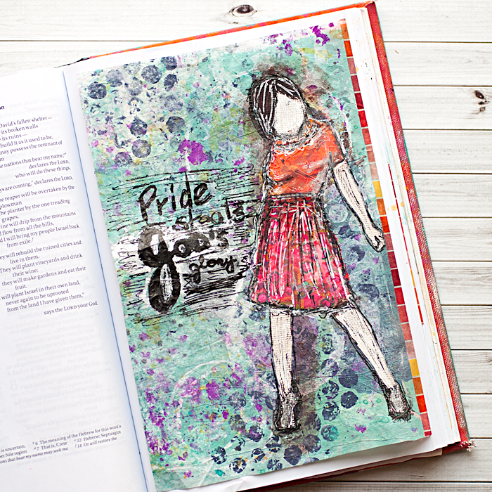Art Journal Bible Tutorial Deli Paper Background Heather Greenwood