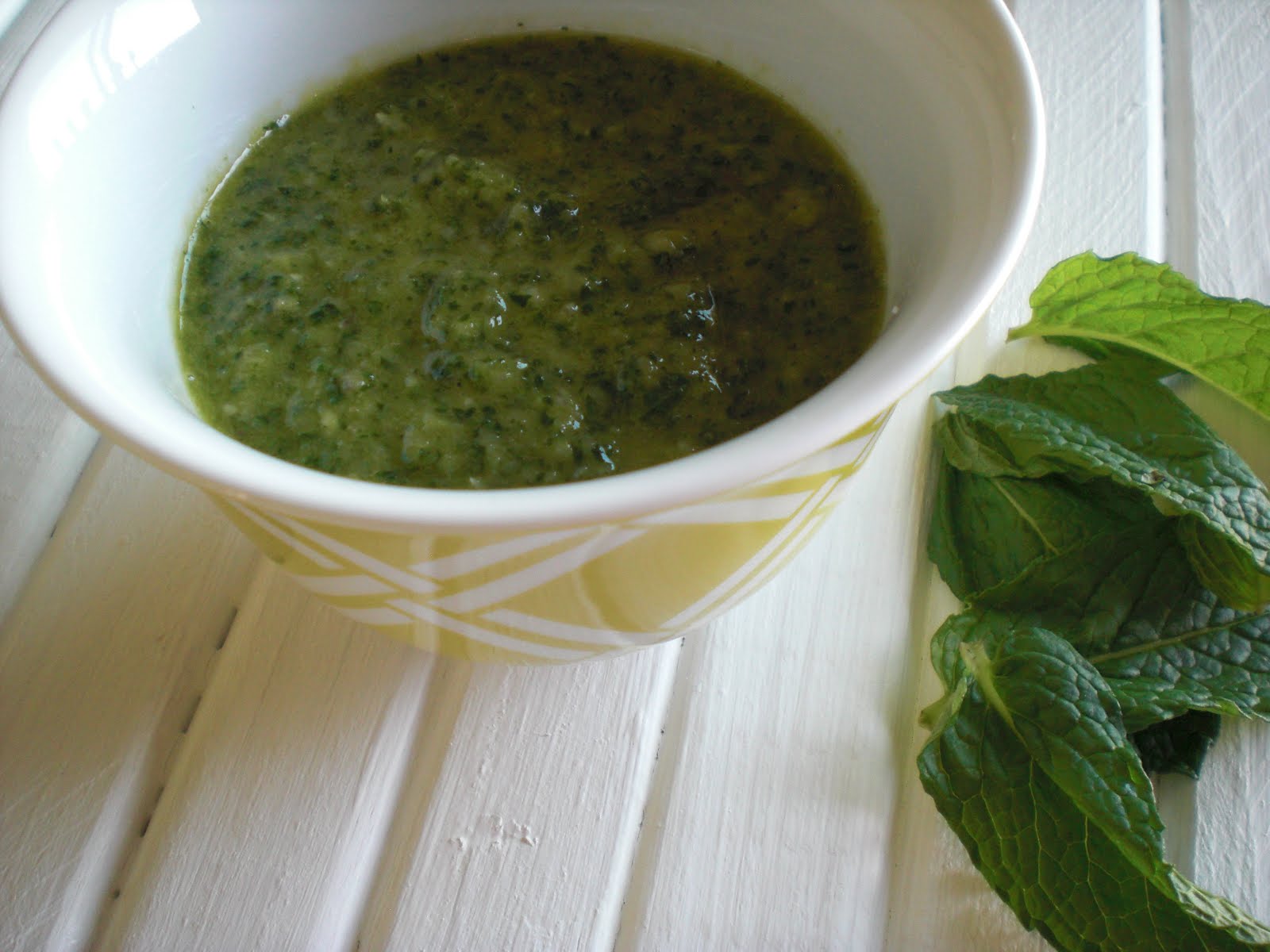 peace. love. & good food. Mint Chimichurri