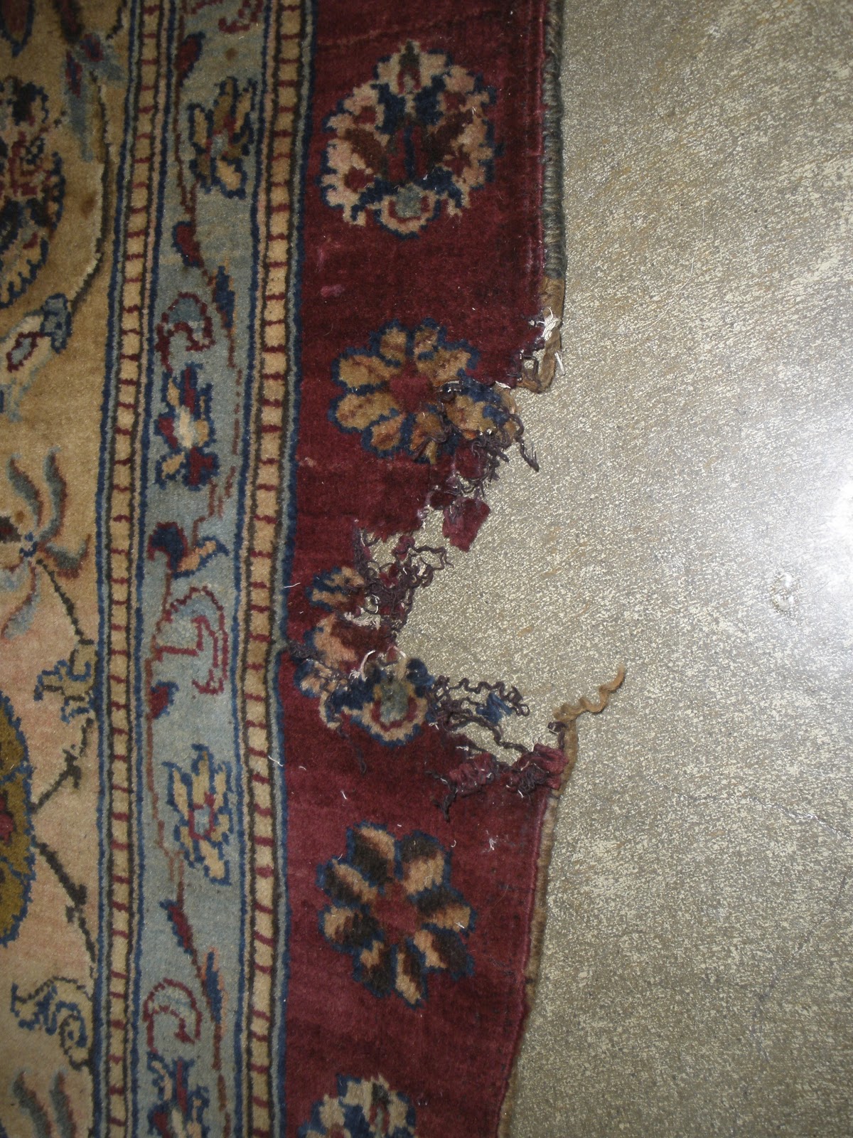 Kosker Traditional Rug Repair Repairing Water Damaged Indian Rug