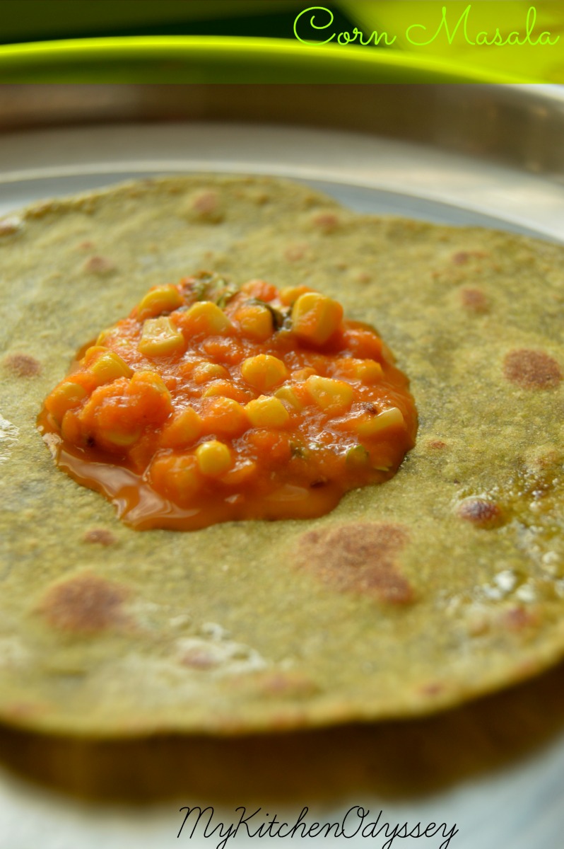 Corn Curry | Indian Style | Chapathi Side Dish