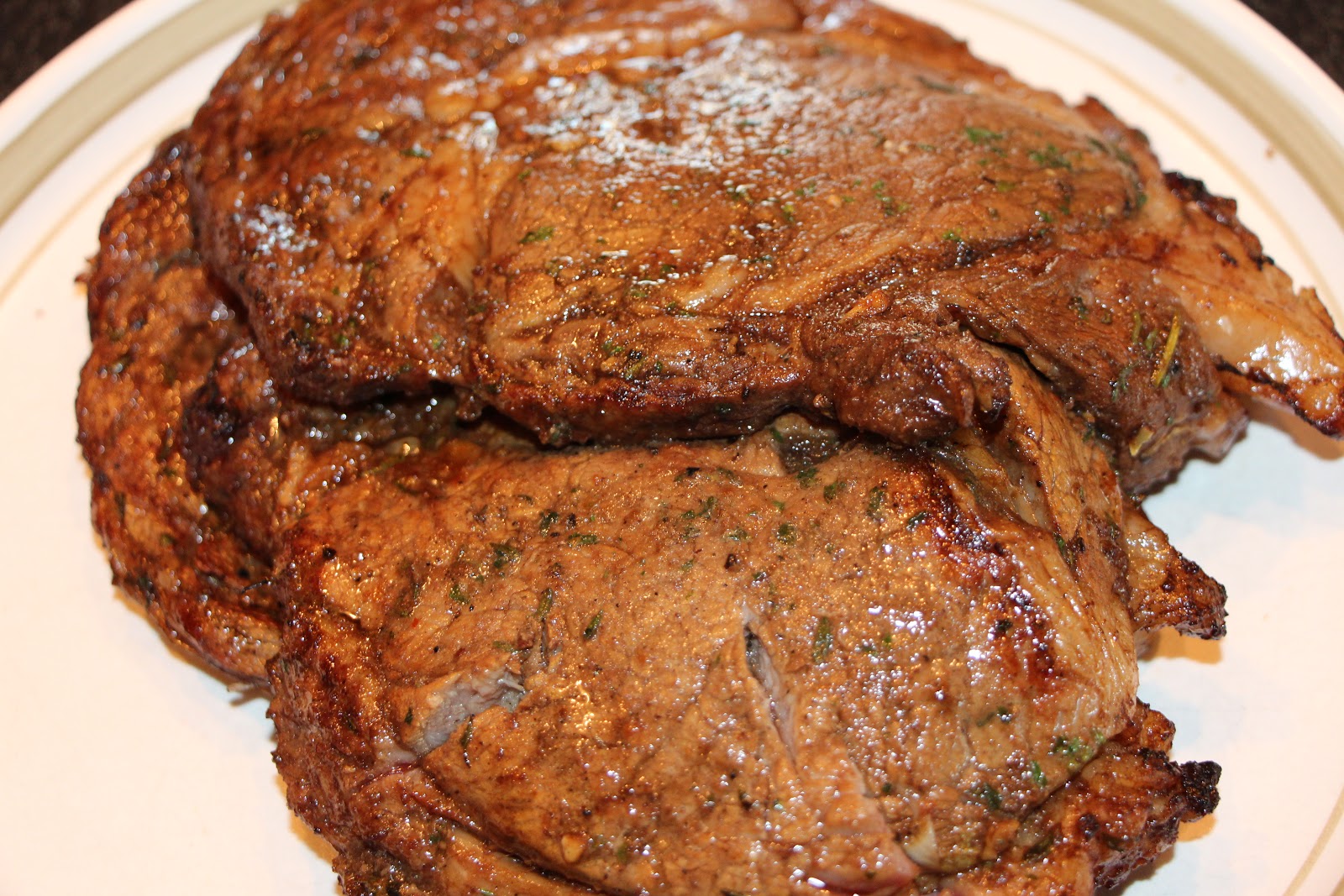 Grilled Steak with Mushroom Wine Sauce and Crab Stuffed Potatoes