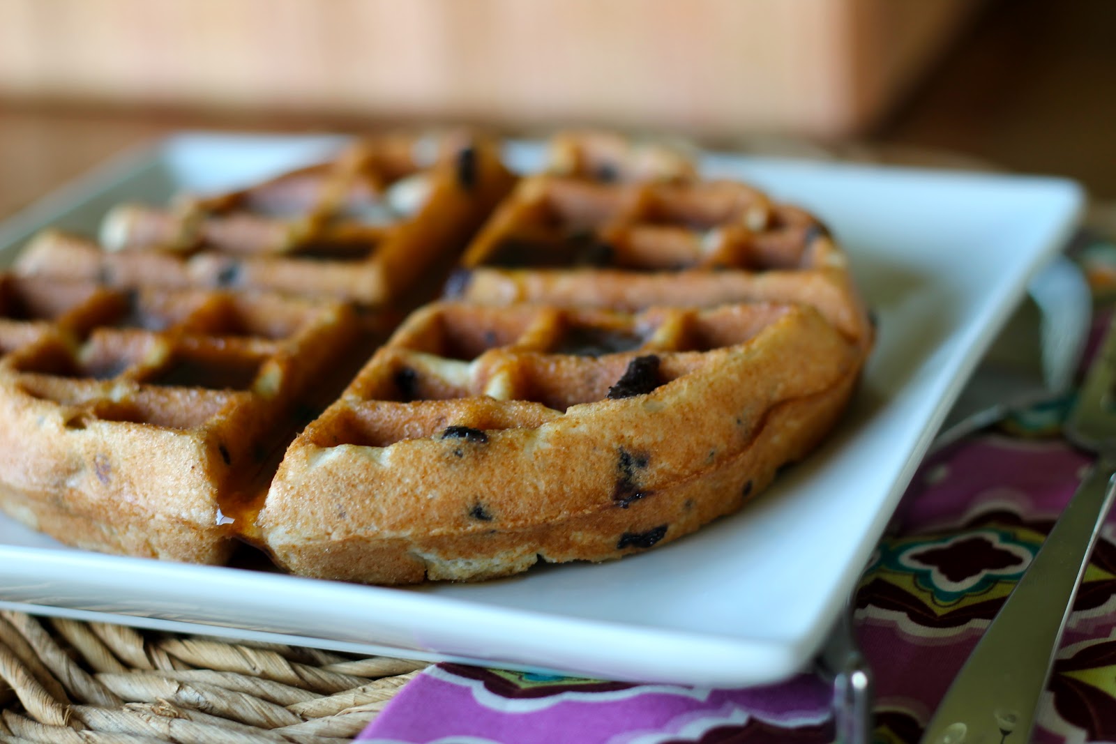 Mrs. Schwartz's Kitchen Blueberry Muffin Waffles