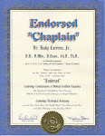 Endorsed Chaplain Certificate.