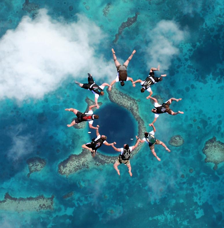 Fly In The Great Blue Hole Belize picture
