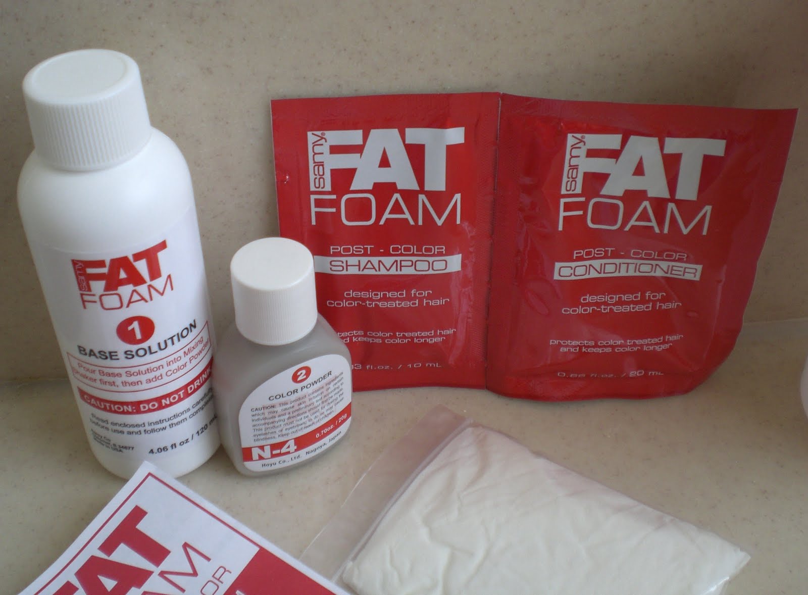 GLAMBO Samy Fat Foam Hair Color Review