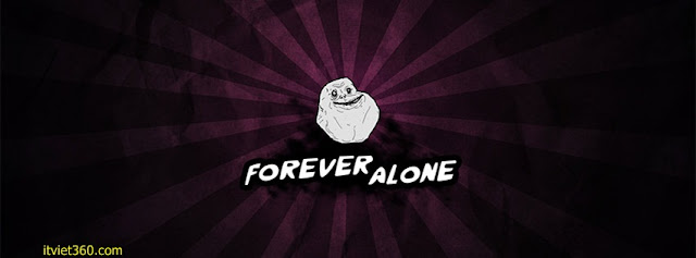 Ảnh bìa Facebook cô đơn, buồn - Alone Cover timeline FB, alone forever troll