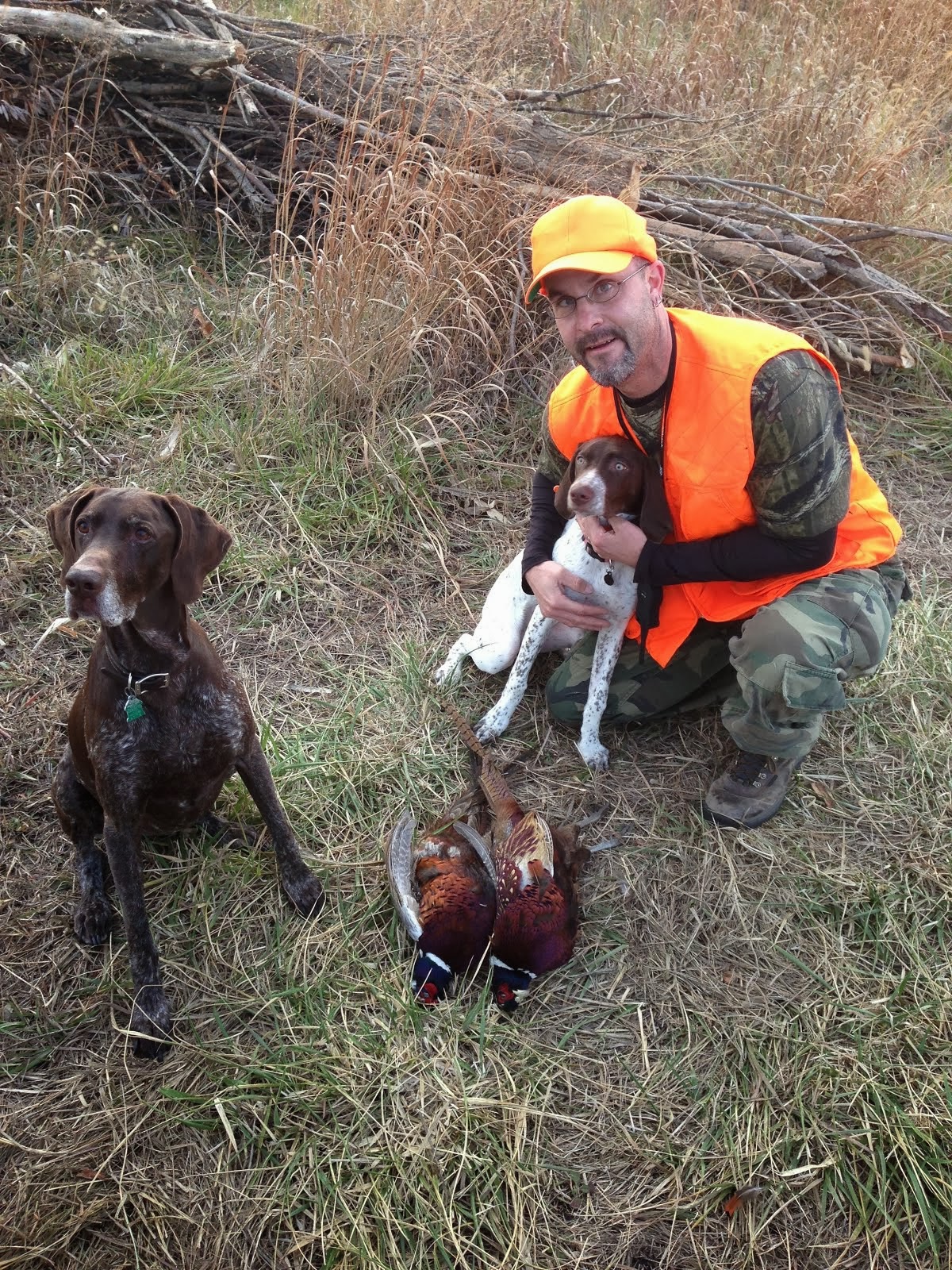 Willow, Norma, and I on an early hunt