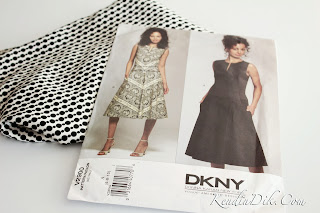 vogue kalıpları DKNY marka elbise