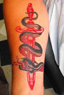 3D Snakes Tattoo on Calves