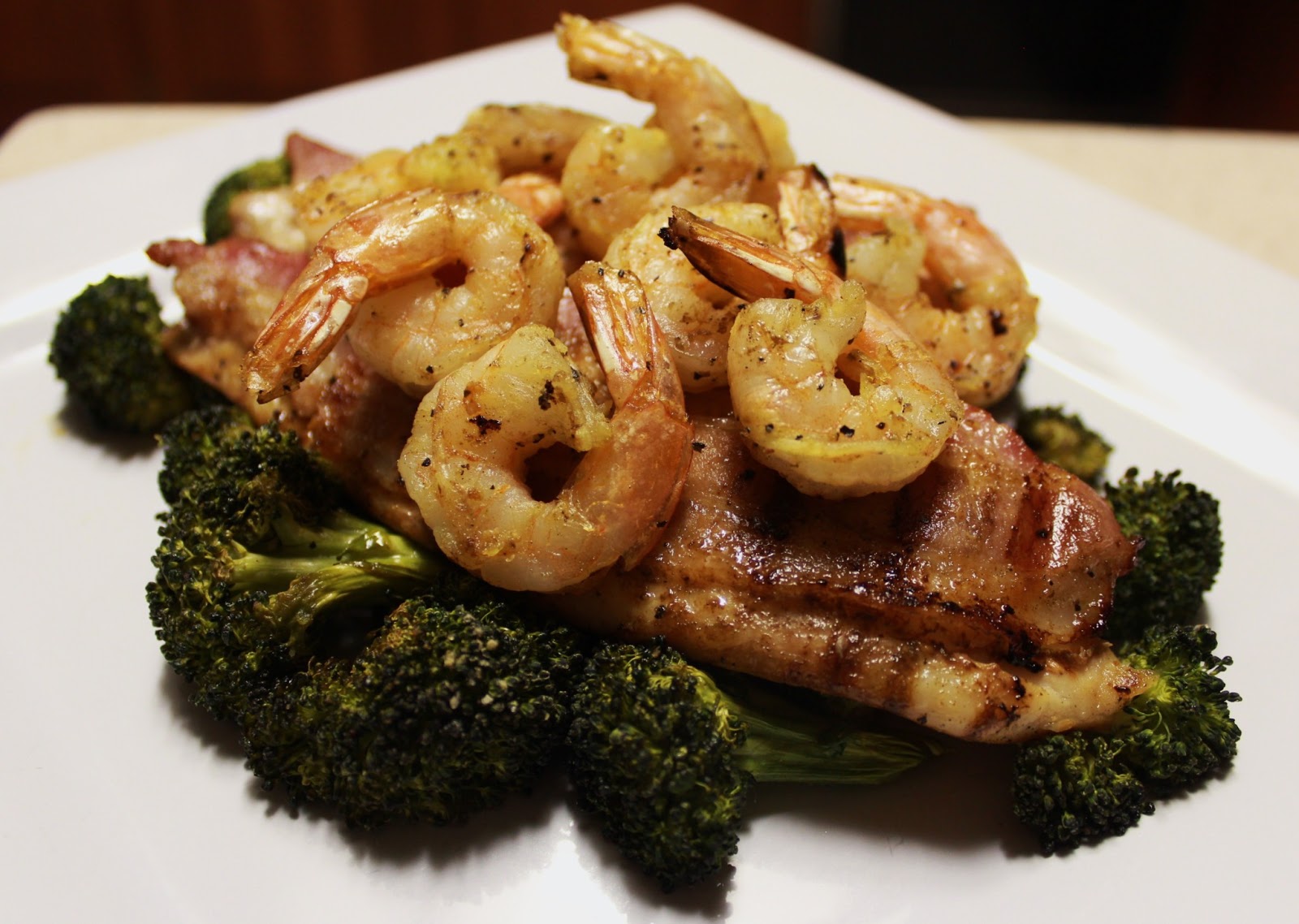 Grilled tilapia and roasted broccoli. Low cal love.