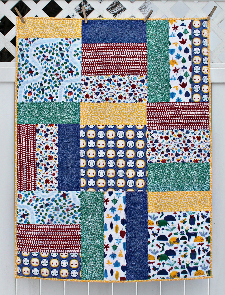 Forest Collage Quilt by Maureen Cracknell Cloud9 Fabrics