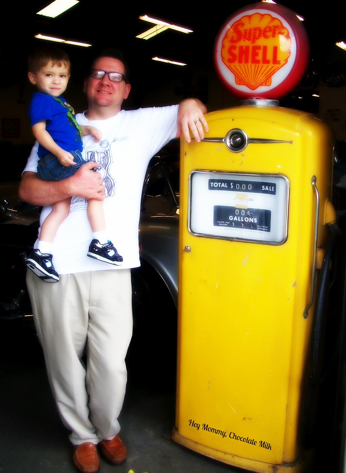 Hey Mommy, Chocolate Milk Busted Wrench Car Museum
