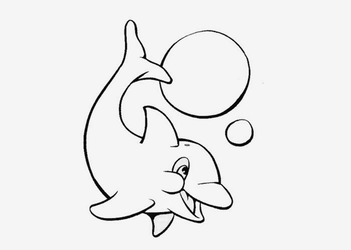 Baby dolphin coloring page | Free Coloring Pages and Coloring Books for