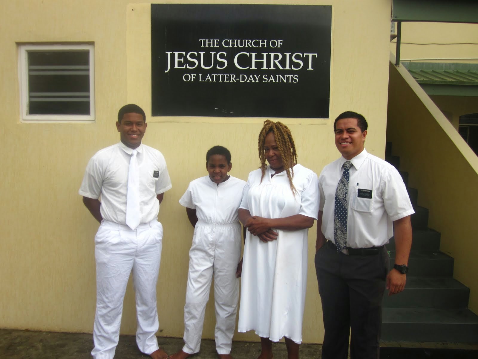 Betty and son, Joshua got baptized!