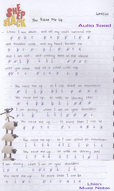 Westlife You Raise Me Up Not Angka Burr Cell Westlife You Raise Me Up Not Angka Burr Cell