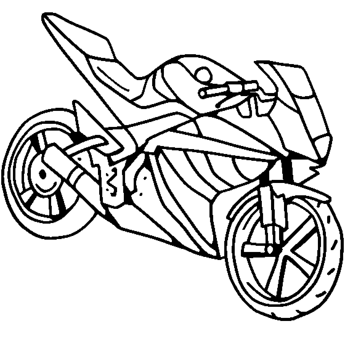 Motorcycle Coloring Drawing Free wallpaper