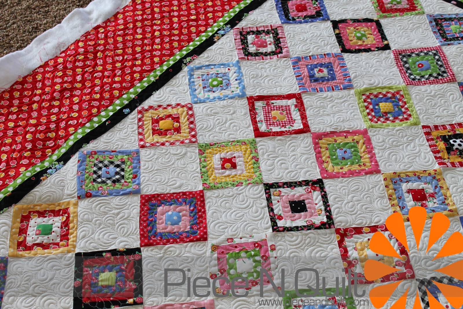 Piece N Quilt Itsy Bitsy Log Cabin Quilt
