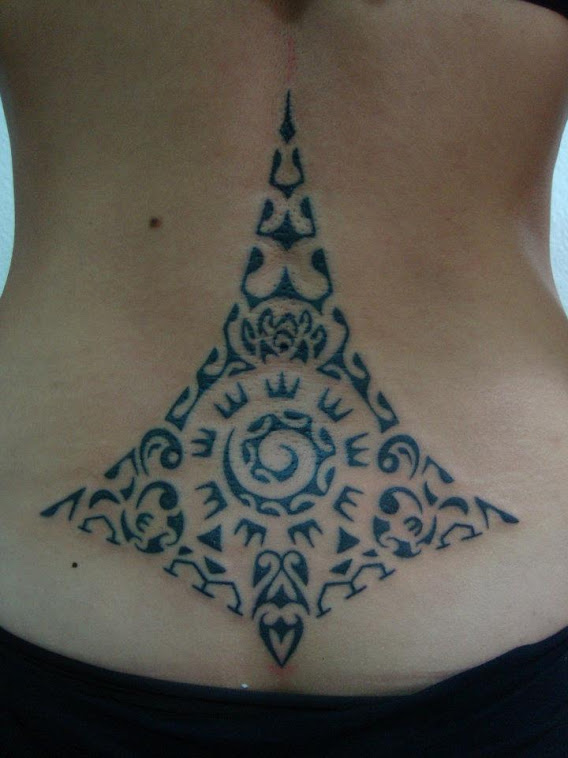 back tattoo polynesian style
