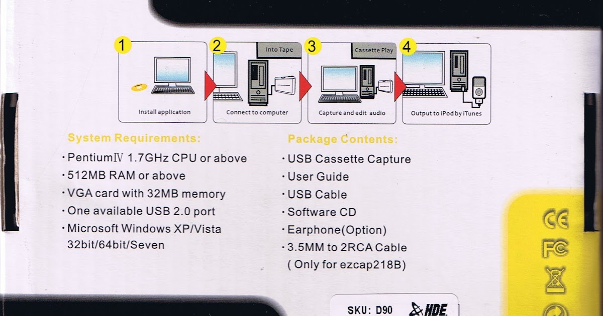 ezcap USB Cassette Capture JMTek ezcap USB Cassette Capture