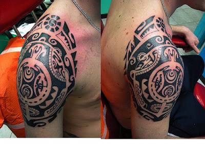 fotos da tatuagem Maori Ombro