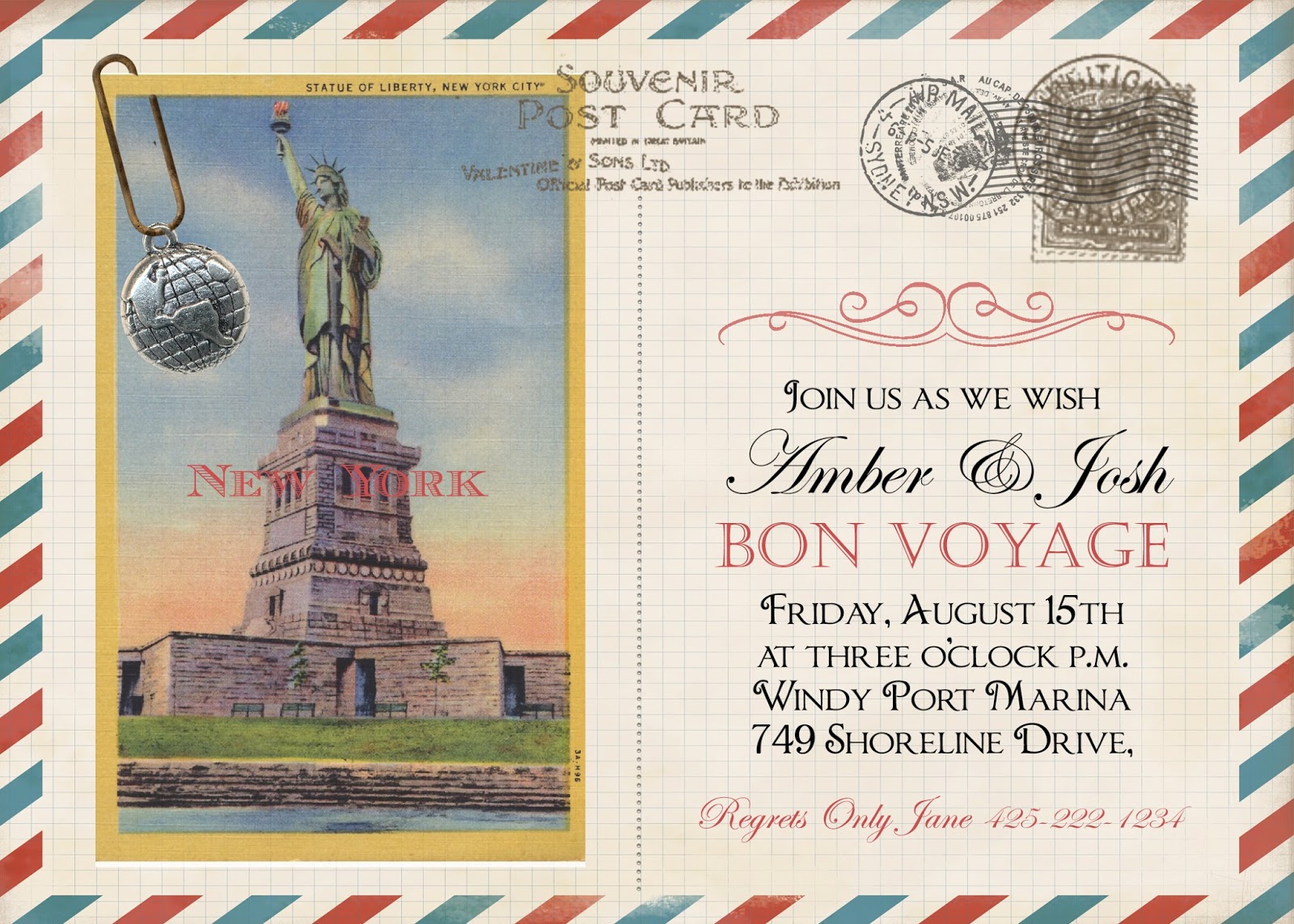 post card invitation