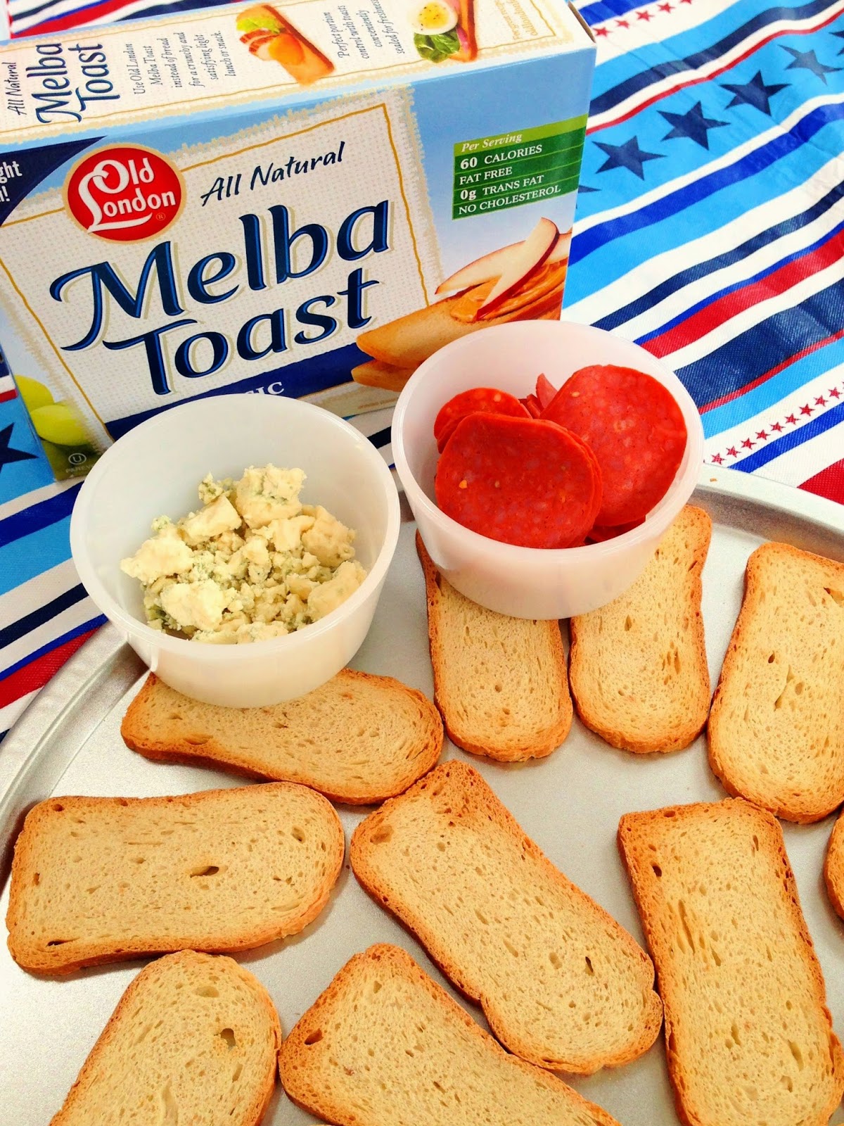 michelle paige blogs 4th of July Melba Toasts Appetizer