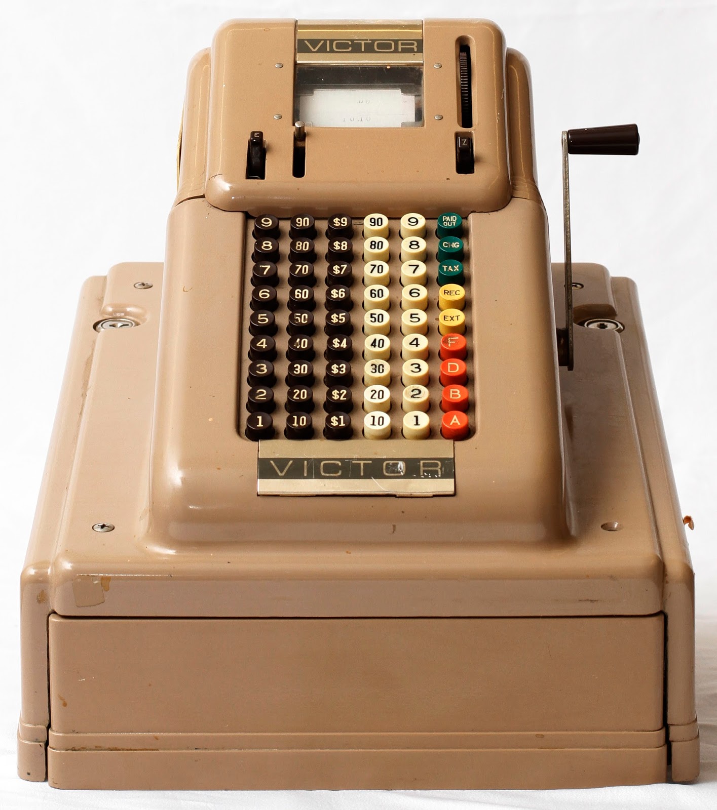 Grandma's Attic Auction Catalogue Vintage Victor Cash Register