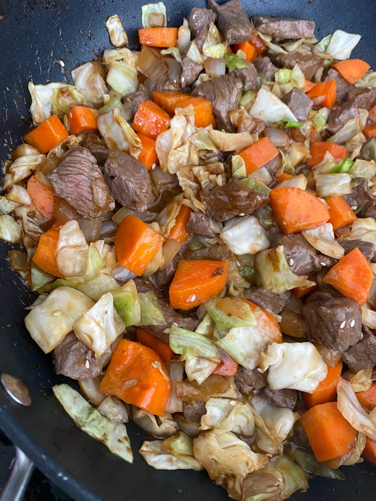 Sirloin Steak and Cabbage StirFry Chef Jen