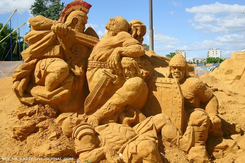 sensual picture “The Great Roman Empire” sand sculptures