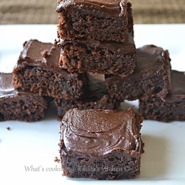 What's cooking Kavita's kitchen? Eggless Coffee liqueur brownies