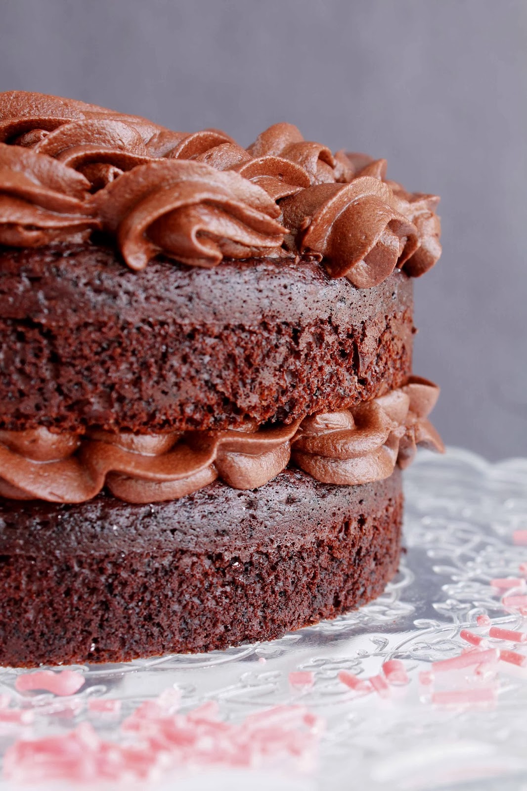 Receta Layer cake de chocolate y buttercream de chocolate