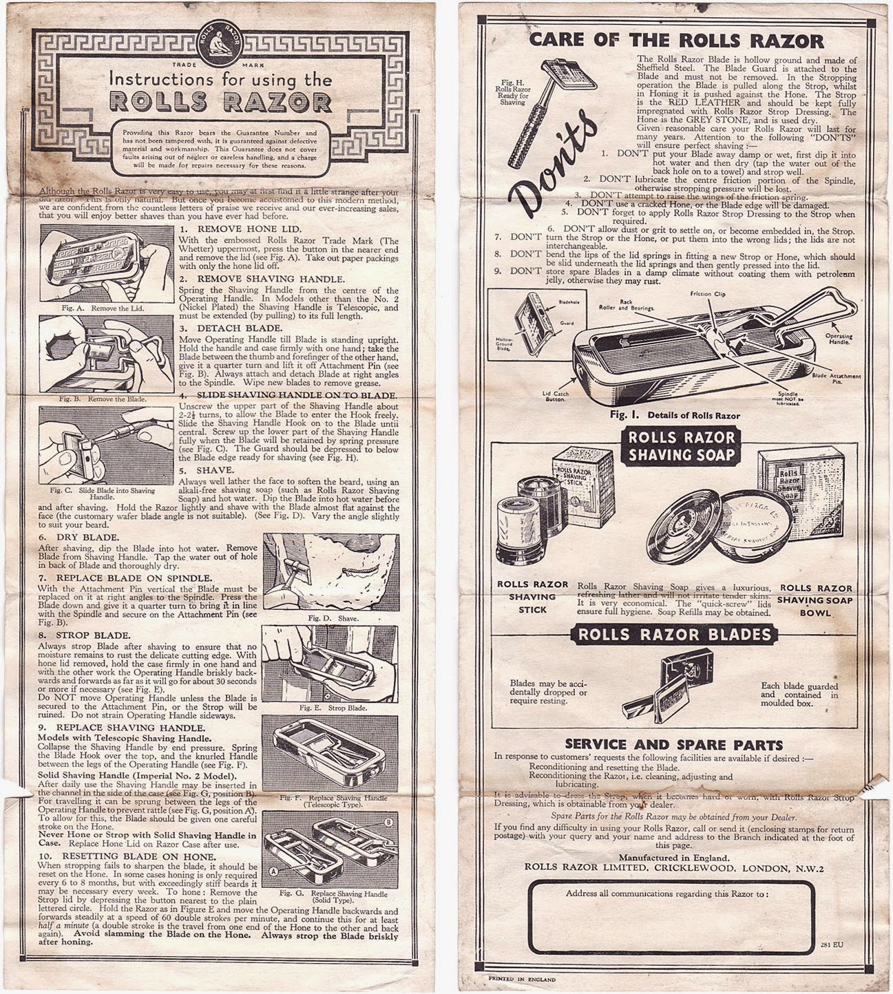 ARMAS BLANCAS 66 ROLLS RAZOR IMPERIAL No 2