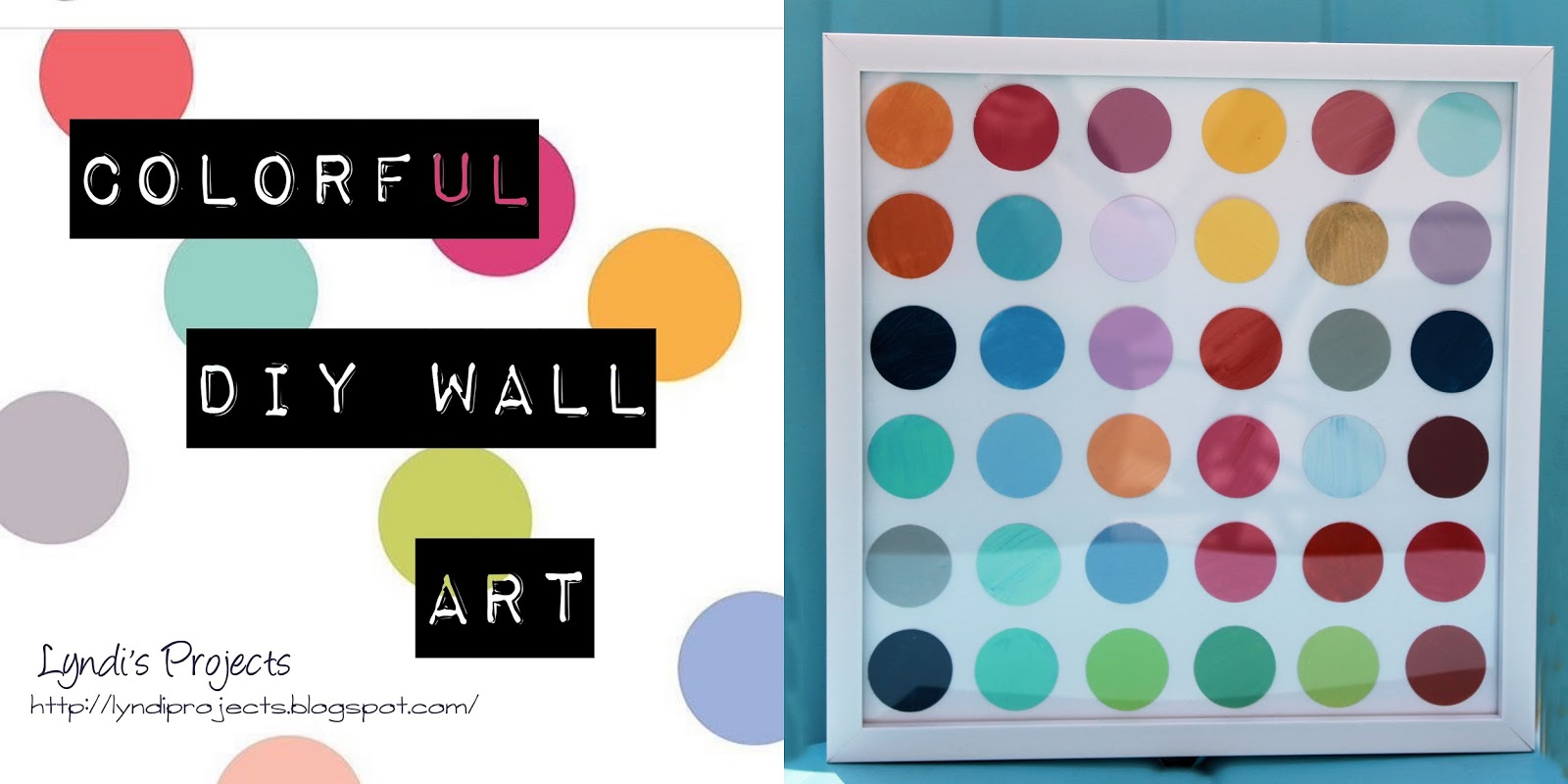 colorful circle wall art, how to make modern colorful wall art