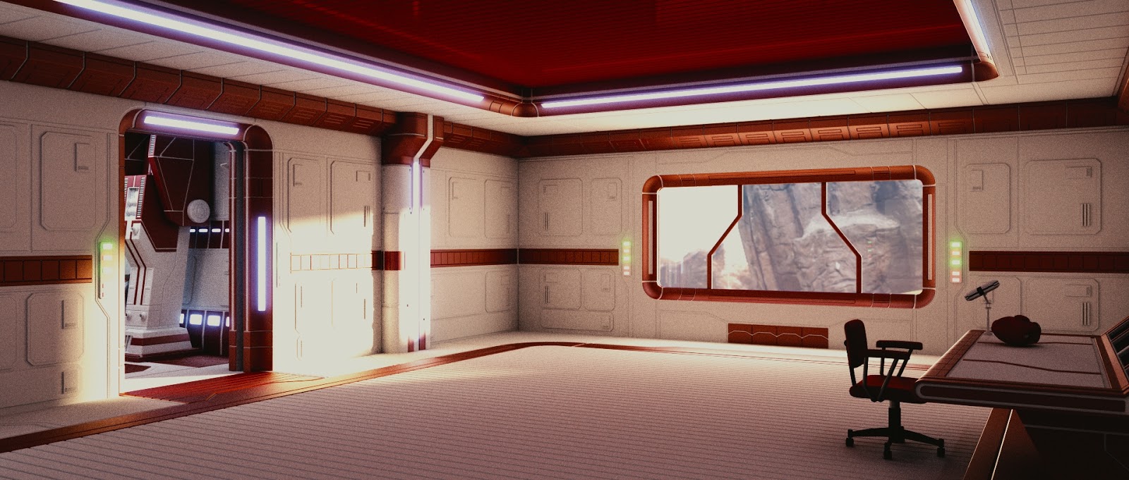 Dan Brown CGI Scifi Art Scifi Apartment Update