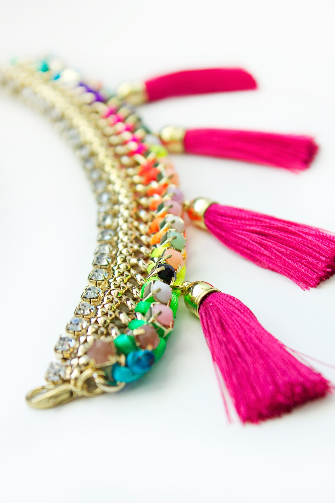 Neon POP Tropical Punch Bracelets Quiet Lion Creations