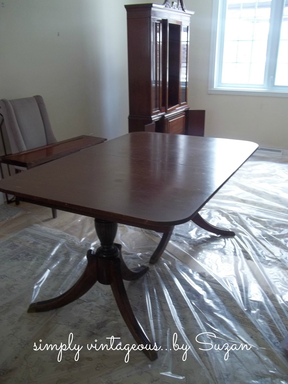 simply vintageous...by Suzan Client's update ( dining room set makeover )