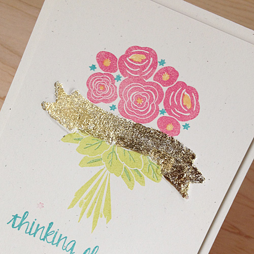For the Love of Paper debossing with gold foil tutorial
