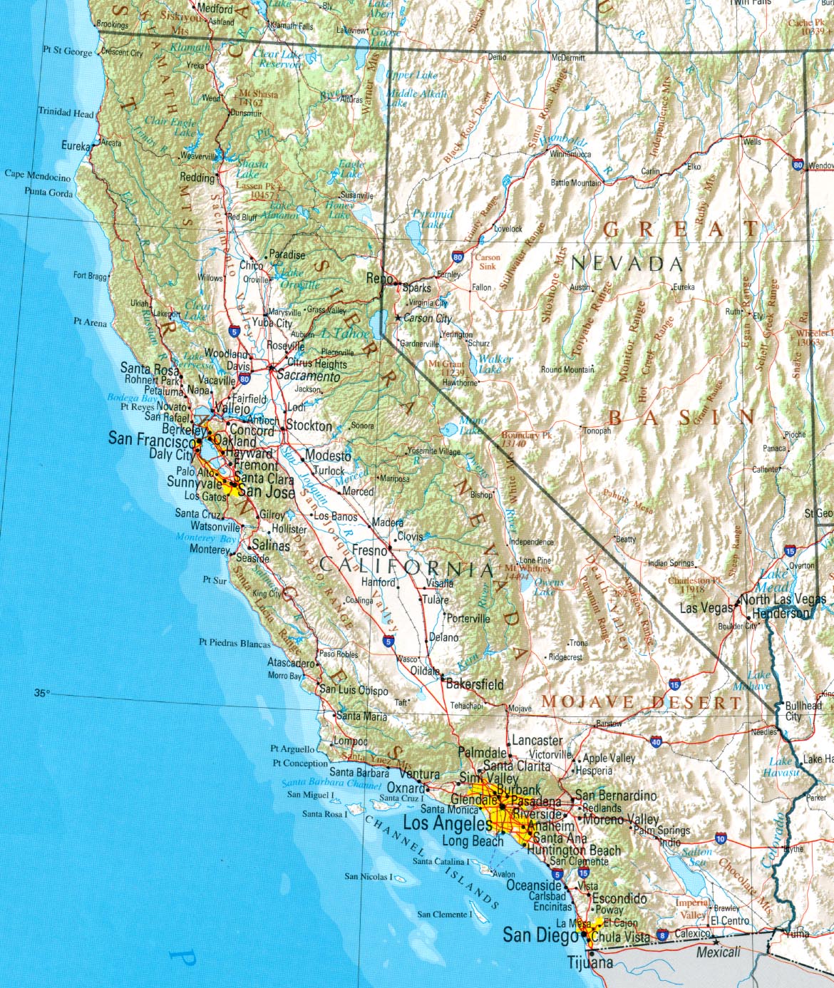 Mapas de Los Angeles - EUA | MapasBlog