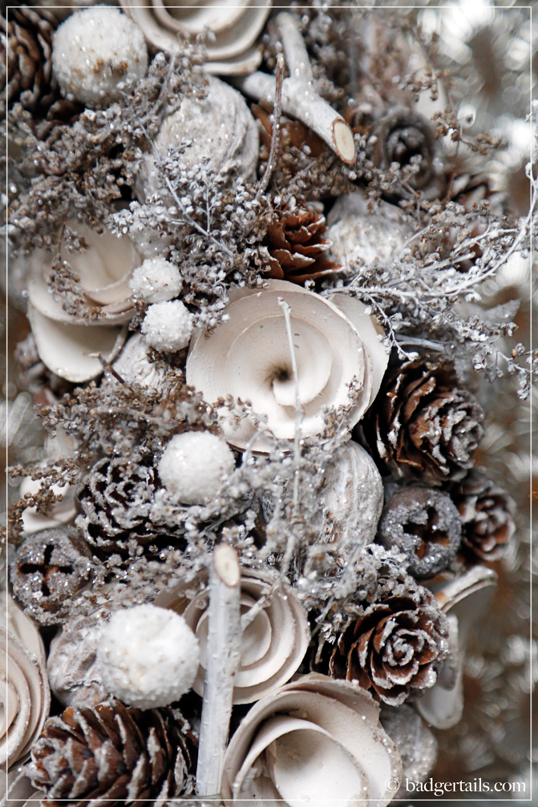 White Winter Christmas Wreath