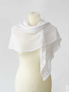machine knitting passap bamboo lace scarf shoulderette