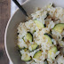 Risotto con croste di parmigiano e zucchine