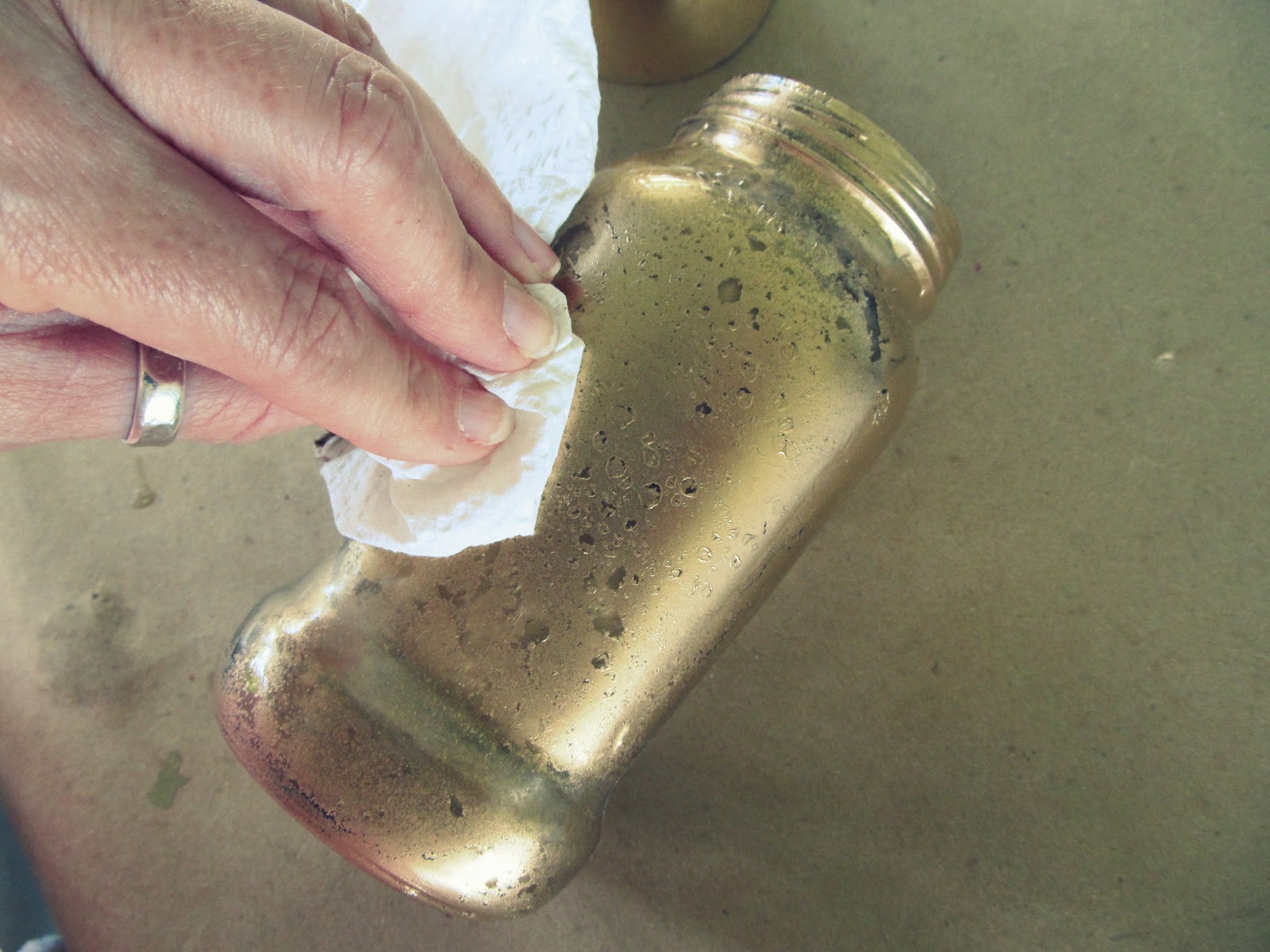 WobiSobi Gold Mercury Glass DIY