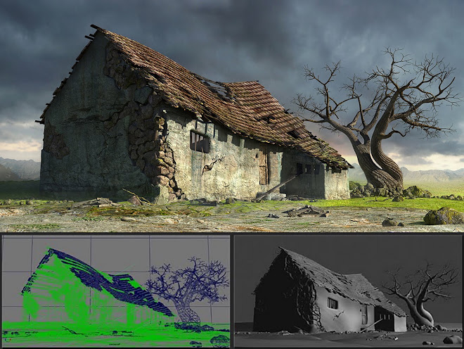 broken house@texturing_maya 2010