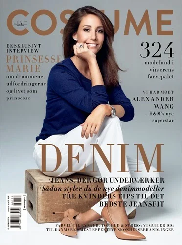 Princess Marie gave an exclusive interview to the Danish women's magazine Costume for the October issue.