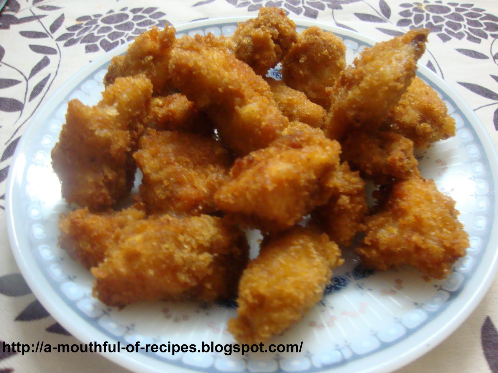 A Mouthful Of Recipes Chicken Fritters