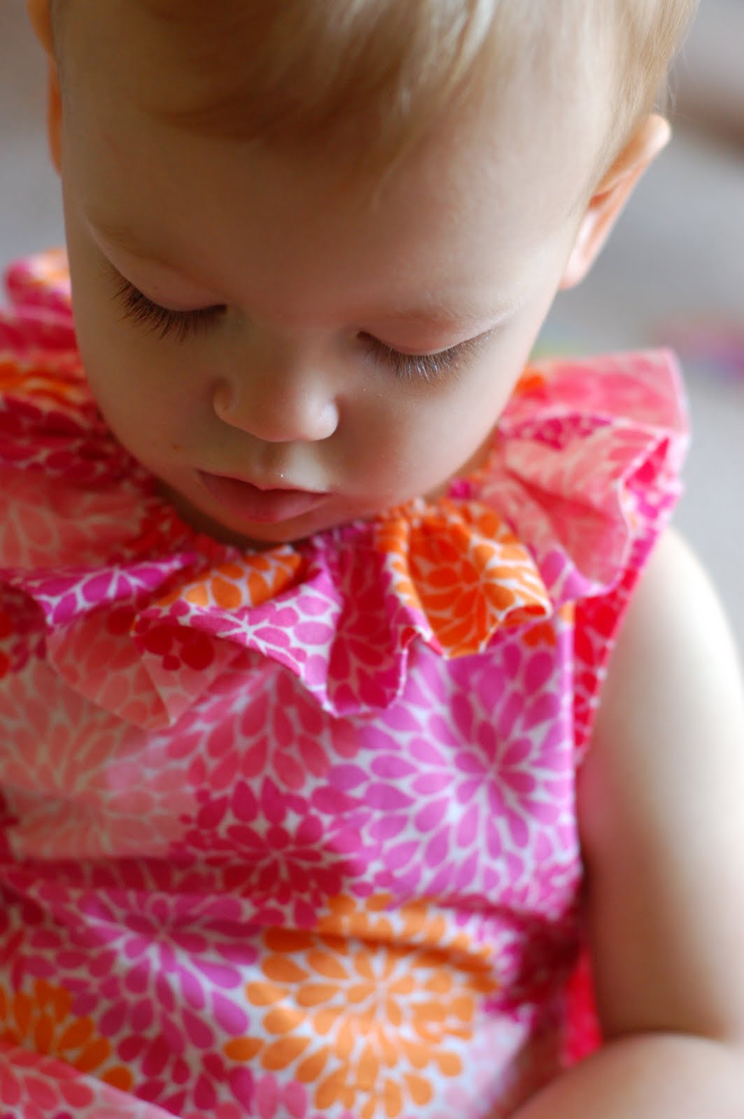 Sew Much Love Ruffle Collar Dress